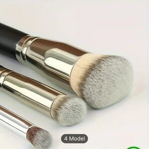3 piece makeup brush set new